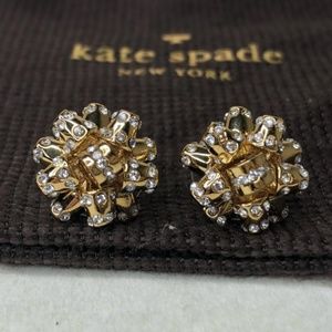 KATE SPADE 'PAVE' BOURGEOIS BOW' STUD EARRINGS
